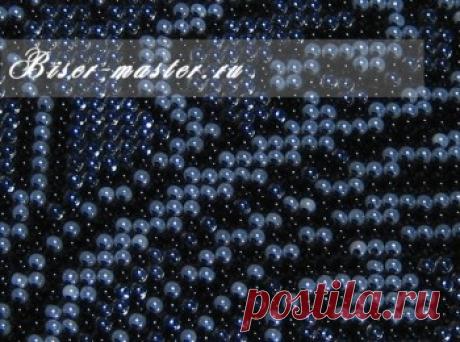 Учимся вязать прямое полотно с бисером. Часть 2.