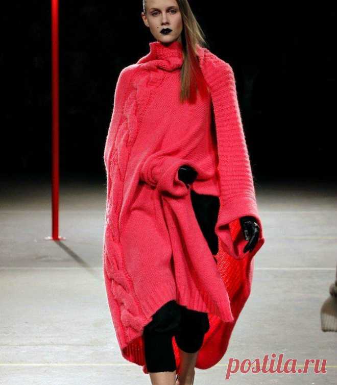 Вязаные пальто и жакеты