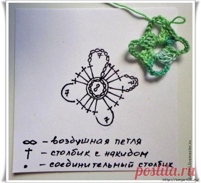 Объемный цветок