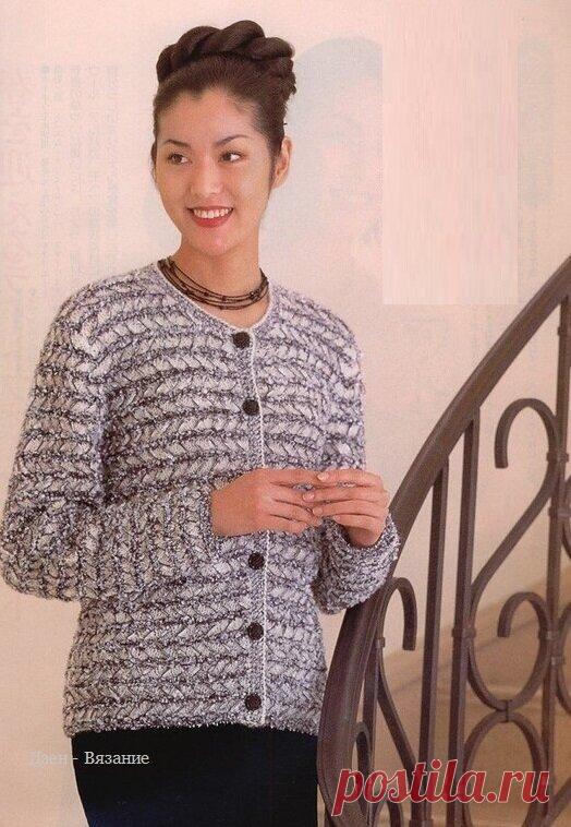 Женские модели жакетов спицами со схемами | Вязание | Яндекс Дзен
