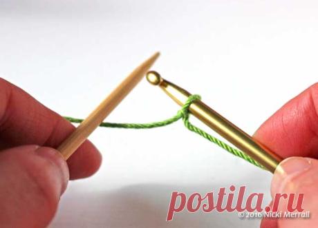 The Crochet Cast-on Method for right-handed knitters