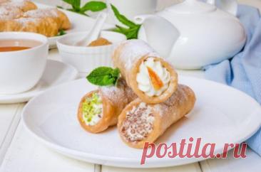 Трубочки канноли по-сицилийски рецепт с фото пошагово - 1000.menu