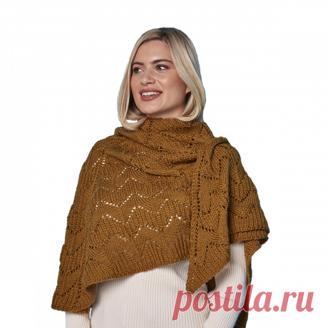 Полупатентная рыбацкая резинка. Шаль &quot;Чешуя дракона&quot;.
  дизайнер Моне Драгер.
 Один размер: 88 см х 194 см. 
Заказать перевод.