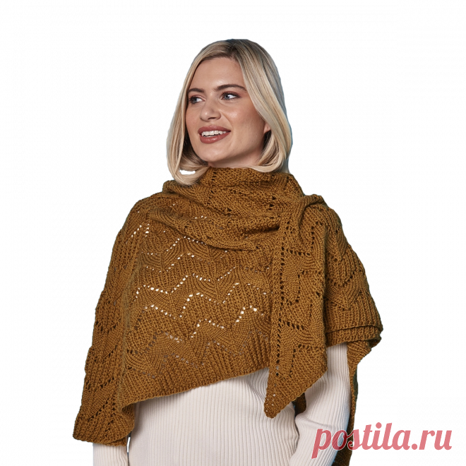 Полупатентная рыбацкая резинка. Шаль "Чешуя дракона".
  дизайнер Моне Драгер.
 Один размер: 88 см х 194 см. 
Заказать перевод.