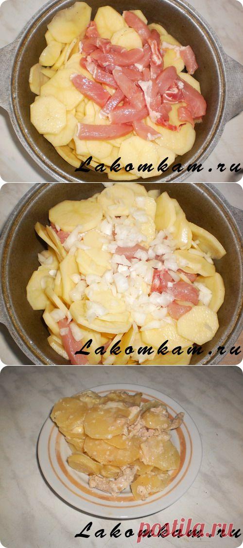 Блюдо из овощей "Картофель запечённый с мясом в молоке" / Рецепты с фото. Простые домашние рецепты на каждый день.