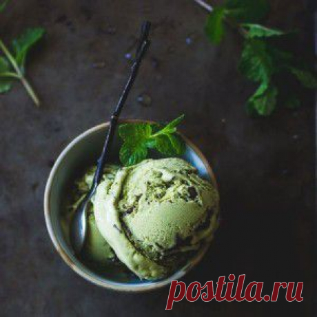 Мятное мороженое с шоколадом без мороженницы | vkusnyymir