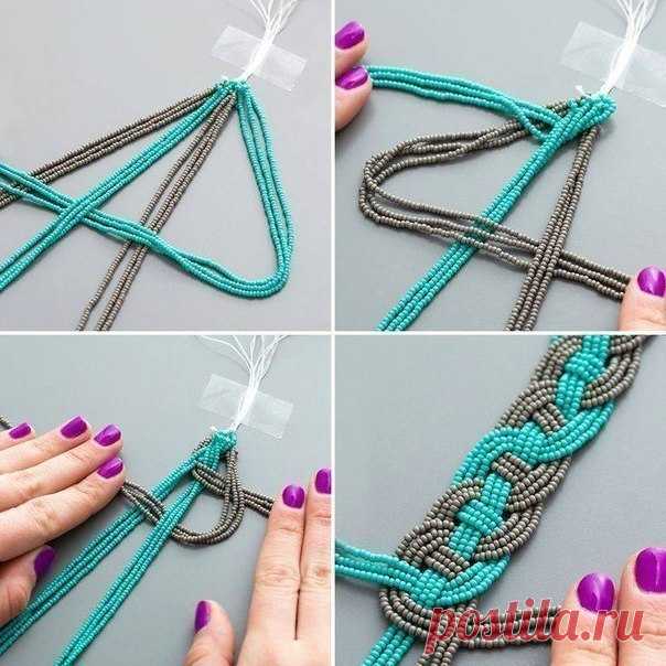 Творчество | Изделия ручной работы  Плетем браслет