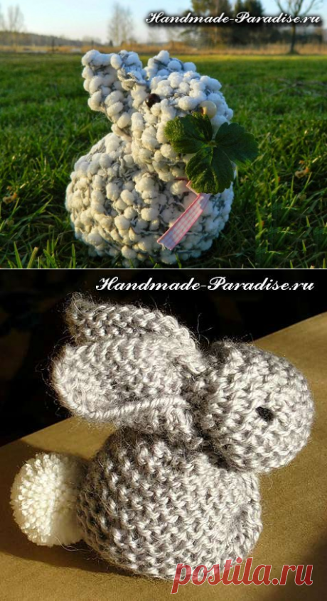 Как связать пасхального кролика спицами - Handmade-Paradise
