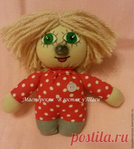 Купить Домовенок. - комбинированный, кузя, домовой, домовенок, интерьер, подарок, сувенир, новоселье, бязь, мягконабивной