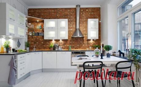 Кирпичная кладка как элемент дизайна интерьера — Роскошь и уют