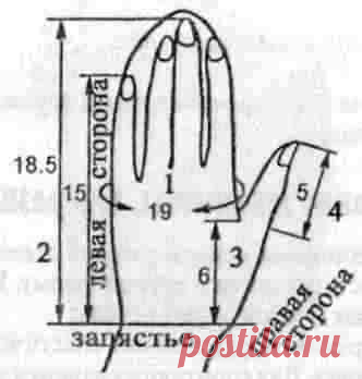 Основы расчётов для вязания варежек