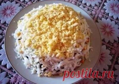 Салат "Гусарский" - отличная гармония ингредиентов, делает вкус просто волшебным!