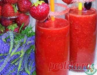 Коктейль клубнично-виноградный с коньяком – кулинарный рецепт