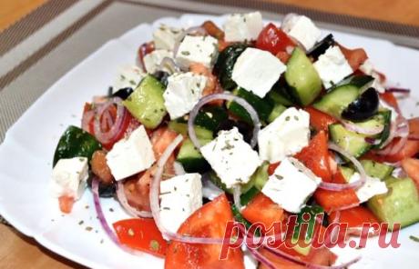 Греческий салат — 10 классических рецептов с пошаговым фото