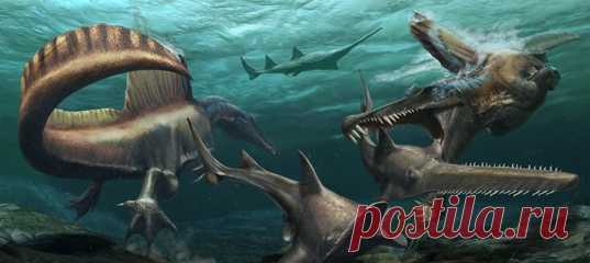 Не так давно (по меркам истории) палеонтологам впервые удалось собрать хвост загадочного спинозавра. Он стал основным убедительным аргументом в многолетнем споре: мог ли спинозавр плавать и как он это делал? Рассказываем о динозавре, чья история открытия и изучения похожа на приключенческую повесть. Её события разворачиваются на фоне разбомбленных немецких музеев и марсианского песчаника марокканской Сахары. #NGЛонгрид