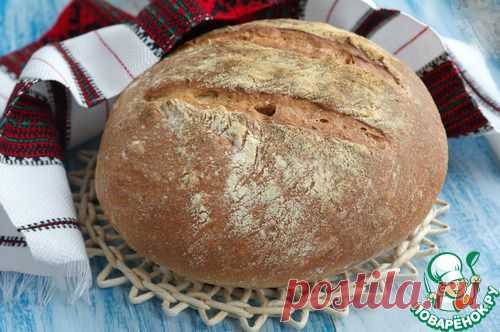 Хлеб деревенский с цельнозерновой мукой - кулинарный рецепт