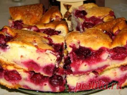 Быстрый пирог с замороженными ягодами | ГОТОВИМ ВКУСНО И ПО-ДОМАШНЕМУ