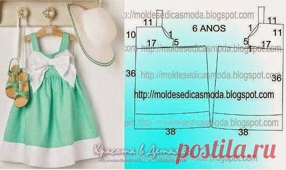 Выкройки детских летних сарафанчиков