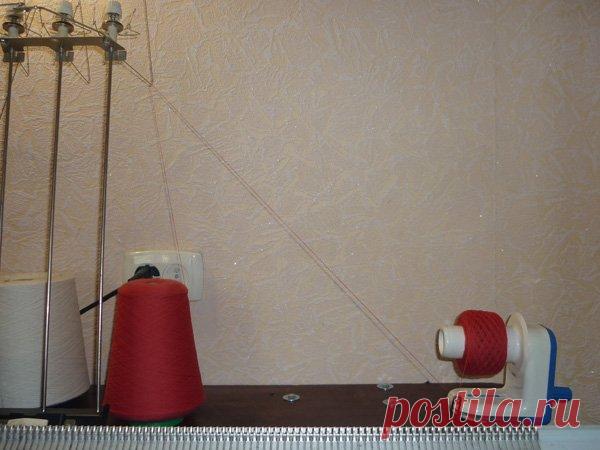 Интересная идея моталки для пряжи из миксера