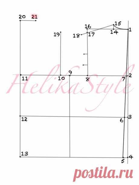 ШЬЁМ С НАМИ: ПОШАГОВОЕ ПОСТРОЕНИЕ ВЫКРОЙКИ-ОСНОВЫ ДЛЯ ТРИКОТАЖНЫХ ИЗДЕЛИЙ :: ШЬЁМ С НАМИ ХИДЖАБ и не только - HelikaStyle