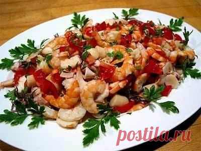 Салат «Королевская креветка»