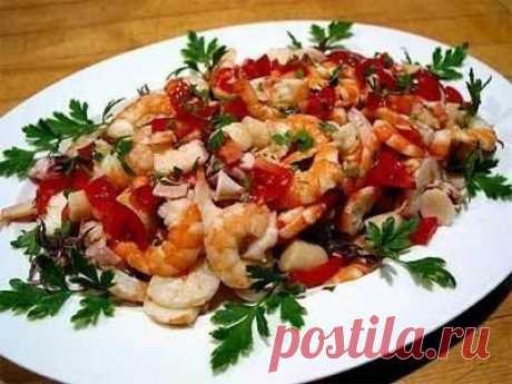 Салат «Королевская креветка»