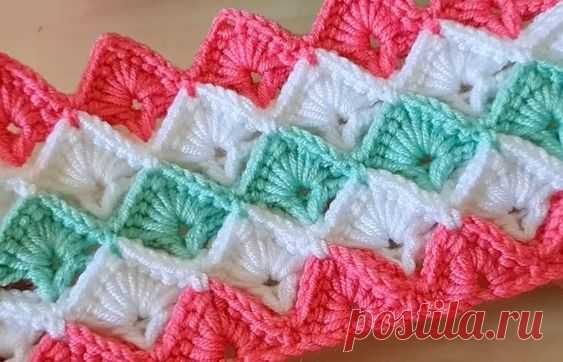 Hello girls this stitch is very easy to do. I won't stop until I finish.🥰