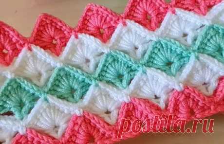 Hello girls this stitch is very easy to do. I won't stop until I finish.🥰