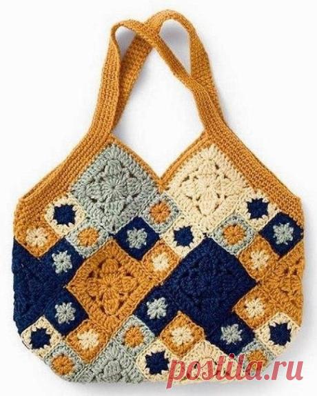 Сумки из квадратных мотивов