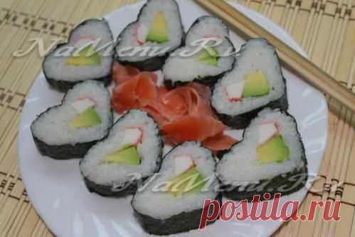 Роллы сердечком