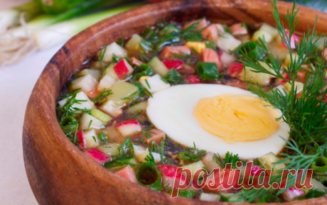 Окрошка на квасе с колбасой — Топ 5 самых вкусных рецептов — Готовим дома