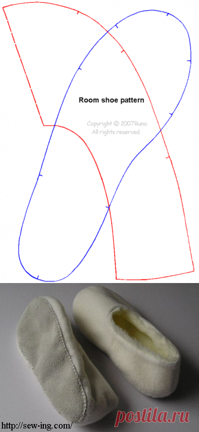 Шьем теплые меховые тапочки