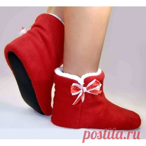 Шьем домашние сапожки из ненужных теплых вещей (Шитье и крой) — Журнал Вдохновение Рукодельницы