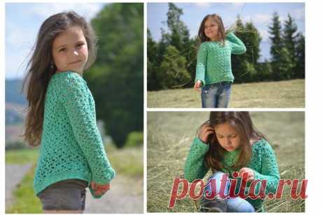 Sommerpullover häkeln in 16 Größen ++MILA ++
