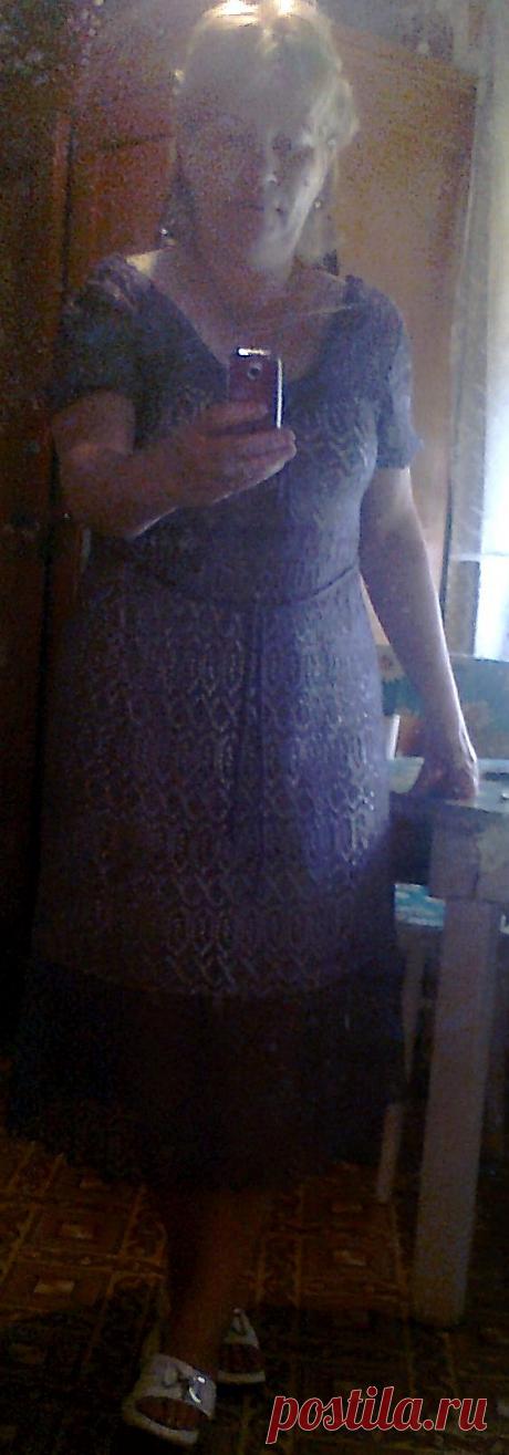 платье ажур-сирень