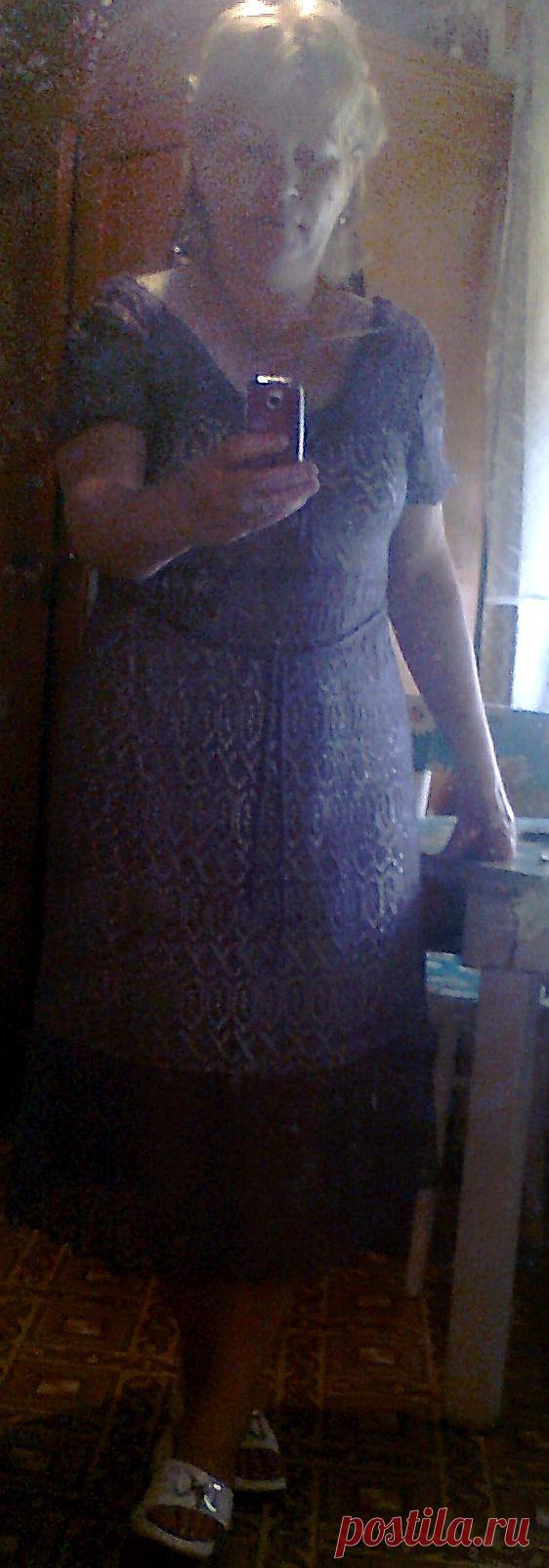 платье ажур-сирень