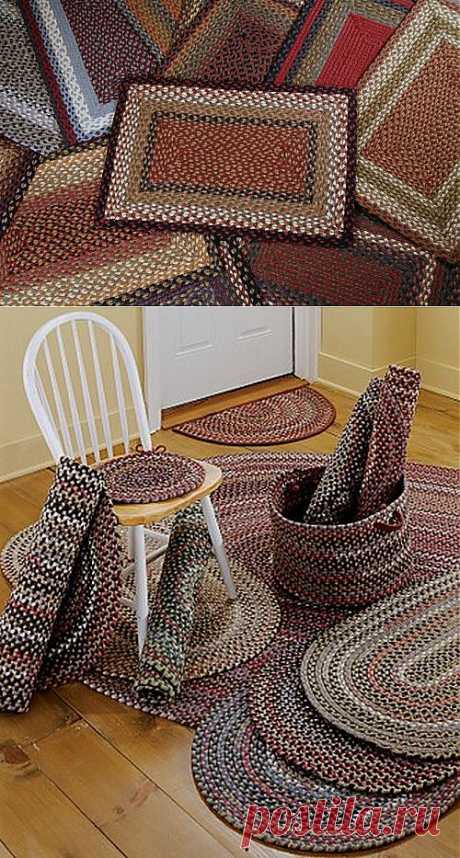 коврик из косичек.