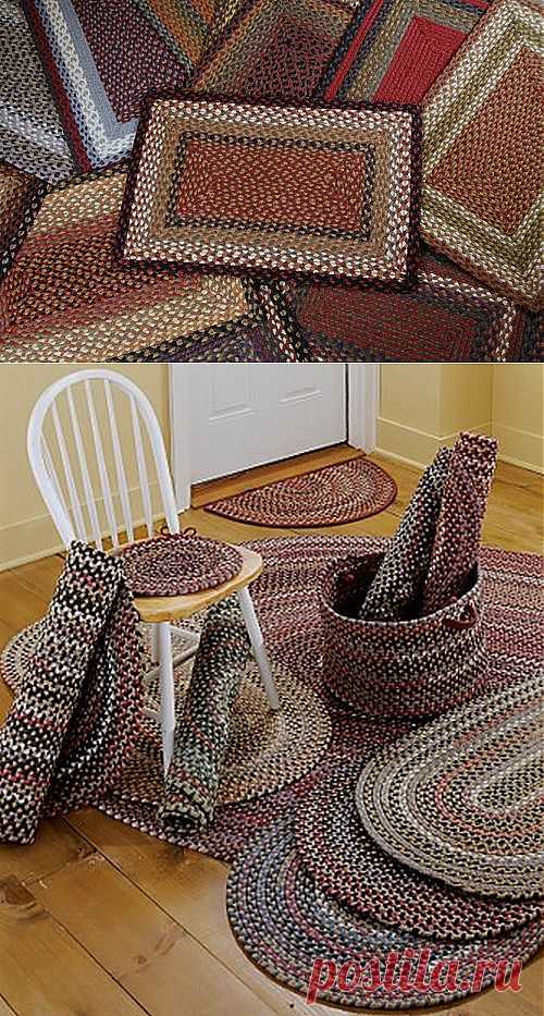 коврик из косичек.