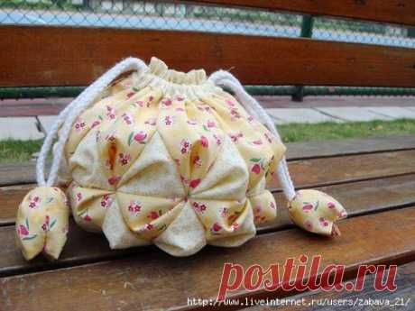 Чудесная сумочка-мешочек. МК.
