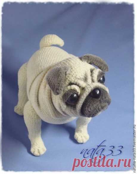 Заглянуть внутрь: анатомически верная вязаная собака