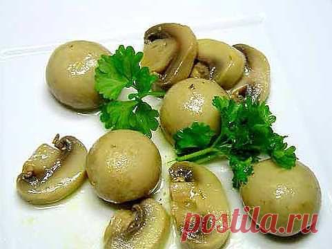 Маринованные шампиньоны по домашнему — простой и быстрый рецепт