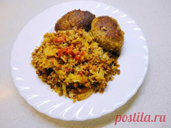 Гречка с капустой и овощами рецепт с фото пошагово - 1000.menu