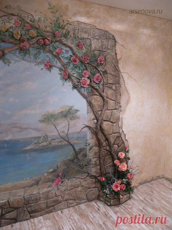 барельеф-роспись- экибана — Татьяна Арсёнова — VATIKAM