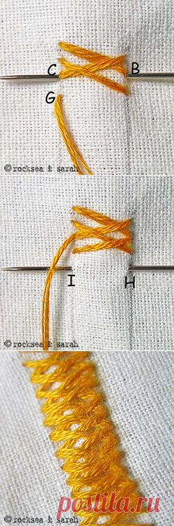 ч.2 basket stitch » Sarah's Hand Embroidery Tutorials