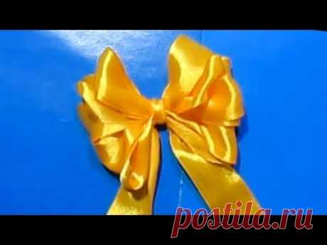 БАНТ ИЗ ЛЕНТЫ своими руками 🎀 Как сделать завязать красивый пышный бантик 🎀 Ribbon Hair Bow Tutorial