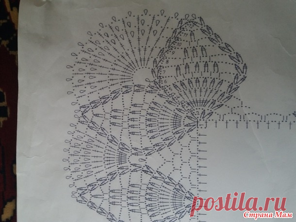 Салфетка из мотивов крючком - Вязание - Страна Мам