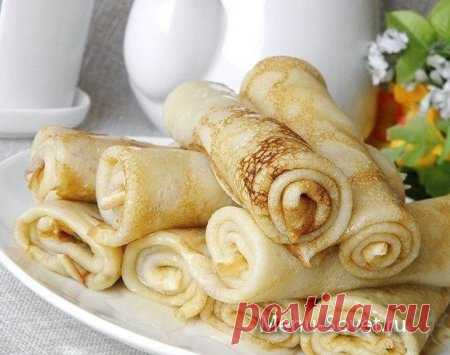 Рецепт вкусных тонких блинчиков на муке и крахмале