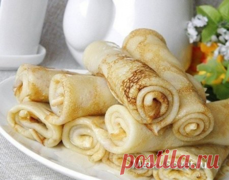 Рецепт вкусных тонких блинчиков на муке и крахмале