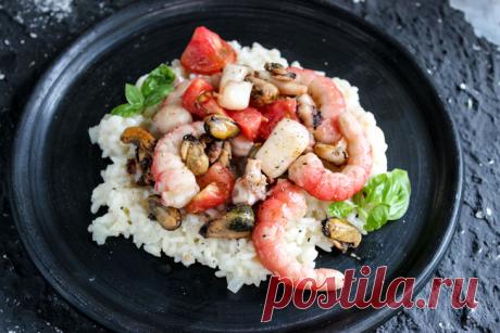 Итальянское ризотто с морепродуктами