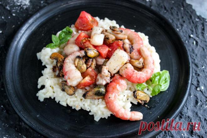 Итальянское ризотто с морепродуктами